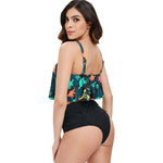 Dinosaur Print High Waist Bikini Set