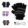 Electric Heating Gloves Winter Thermal USB Heated Gloves Electric