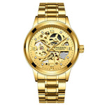 FNGEEN Number Sport Design Bezel Golden Watch