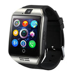 Bluetooth Smart Watch men Q18 With Camera Facebook Whatsapp Twitter Sync SMS Smartwatch Support SIM TF Card For IOS Android